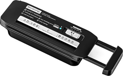 Paper Shredder for Home Use, 7 Sheet Strip Cut Small Paper Shredder without Bask