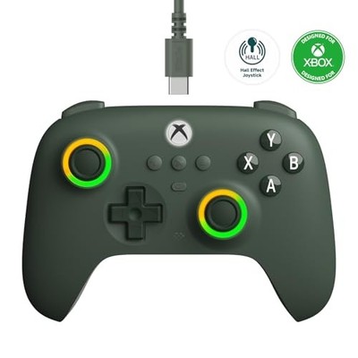 8Bitdo - Ultimate C Wired Controller für Xbox Dunkelgrün kompatibel - N59z