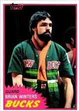 1981-82 Topps #MW100 Brian Winters basketball card 10QQQQ