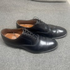 Brooks Brothers 10.5 Black Leather Goodyear Welt Cap Toe Oxfords EUC USA Made