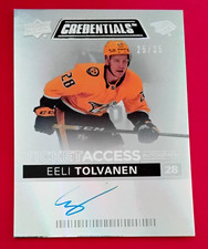 2021-22 EELI TOLVANEN 25/25 Ticket Access Autographs Predators Credentials