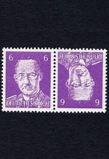 1944 ANTI-NAZI PWE Himmler Parodia Tete-beche Par MNH Reproducción Sello sv