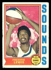 1974-75 Topps #263 Freddie Lewis - Memphis Sounds (Low Grade)