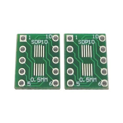 10PCS IC SOT23 SSOP10 MSOP10 UMAX to DIP 0.5/0.95mm Adapter PCB Board Converter 