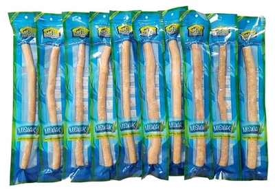 10 x natürliche Zahnbürste | Al-Khair Miswak (Siwak) | XL 20cm | Sewak - Meswak