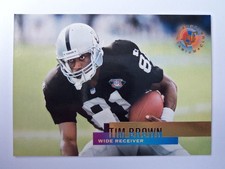 1995 Topps Stadium Club HOF Player Tim Brown Football Card 264
