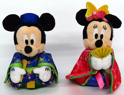 Disney Mickey Mouse Minnie Mouse Plüsch Abzeichen Set für Puppenfest 2023
