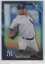 2016 Bowman Draft Chrome Top Prospects Blue Refractor /150 Justus Sheffield 0c6