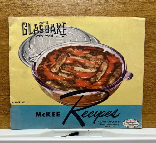 McKee Glasbake Oven Ware Recipes Vintage Cookbook Pamphlet/Booklet 1946