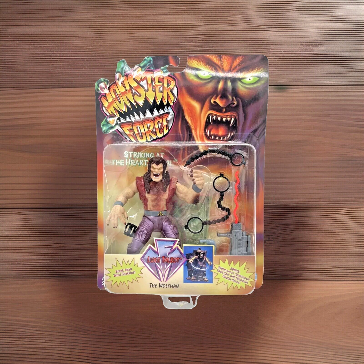 Monster Force Luke Talbot Wolfman Figure 1994 Playmates New Sealed