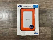 LaCie Rugged Mini 1TB USB 3.0 External Portable Hard Drive **New**