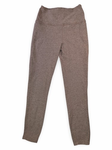 Beyond Yoga High-Waist Heather Taupe Leggings Size M Two Side Pockets Soft