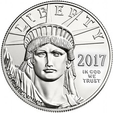 2017 1 oz American Platinum Eagle Coin (BU) 2430.55 per troy oz