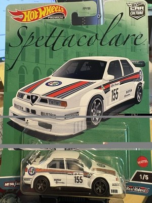 Hot Wheels Premium Spettacolare Alfa Romeo 155 V6 Ti  Real Riders 1/5
