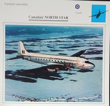 Canadair North Star Plane Picture Original Vtg Aircraft Detail Collector Card 