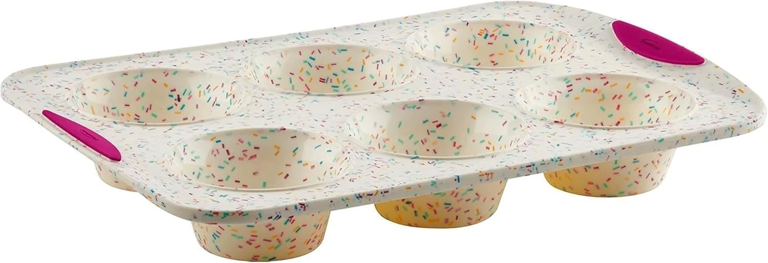 Trudeau Structure White Confetti 6-Cup Jumbo Muffin Pan – Premium Steel-Reinforc
Opens in a new wind