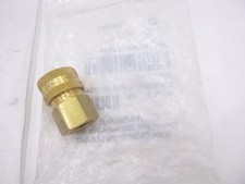 Parker High Flow Unvalved Quick Connect Hydraulic Coupling BST-3 Brass 3/8"