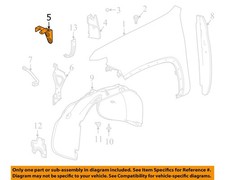 GM OEM 20-23 Silverado 2500 HD Fender Fender Components-Upper Bracket 84182594
