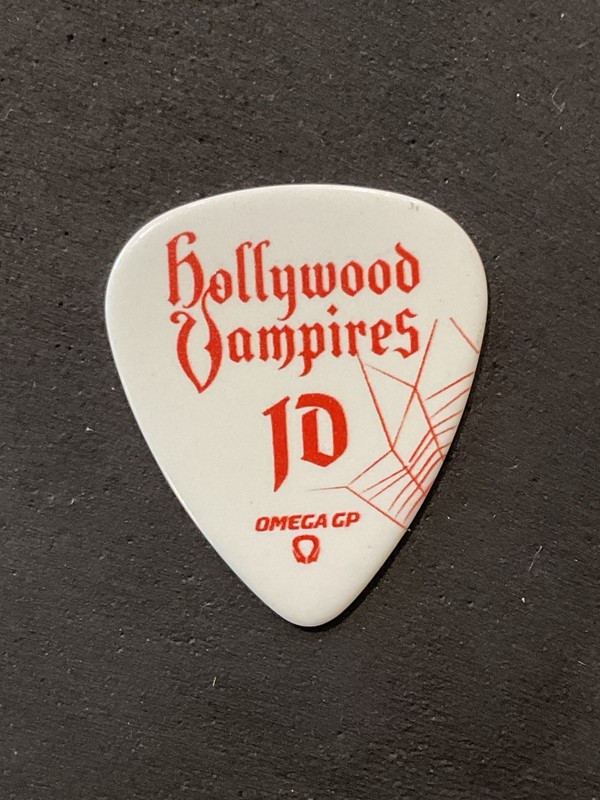 Johnny Depp Hollywood Vampires White Spider Web Guitar Pick (O)