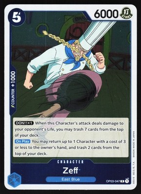 Zeff OP03-047 One Piece TCG Foil R NM