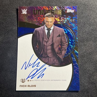 NICK ALDIS Auto Blue Pulse 149/199 2025 Topps Universe WWE UNA-NAL 