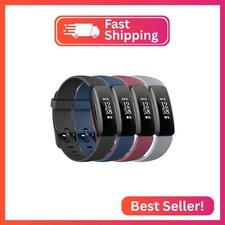 4 Pack Bands Compatible with Fitbit Inspire 2 Bands for Women Men, Adjustable Re