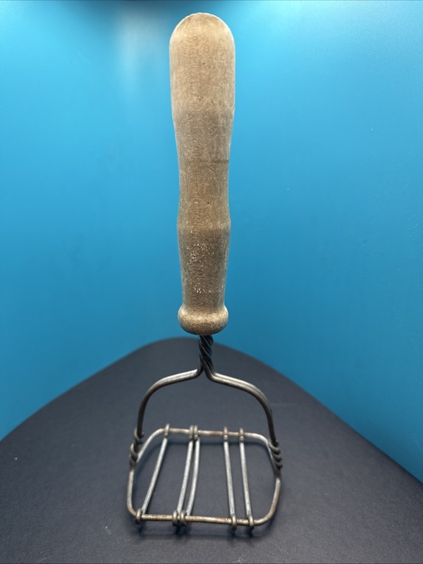 Vintage Potato Masher Wood Handle
