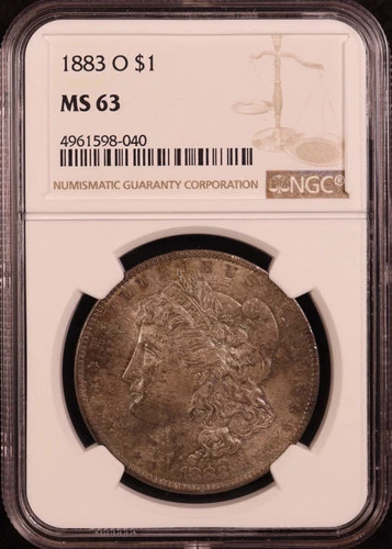 1883-O Morgan Silver Dollar - NGC MS63! Attractively Toned Original! New Orleans
