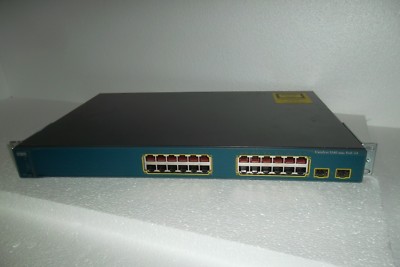 CISCO WS-C3560-24PS-S Catalyst Switch 24-Port + 2 SFP Gigabit PoE QoS 128MB SMI