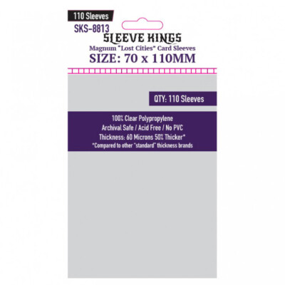 SKS8813 Sleeve Kings Deck Protector Sleeves: Magnum Lost Cities 70x110mm  (110) | eBay