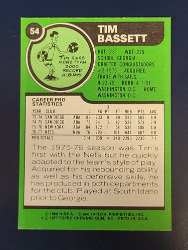 Tarjetas de baloncesto Topps 1977-78 completan tu conjunto que elijas elegir cada una #1 - 132 - Imagen 105 de 265