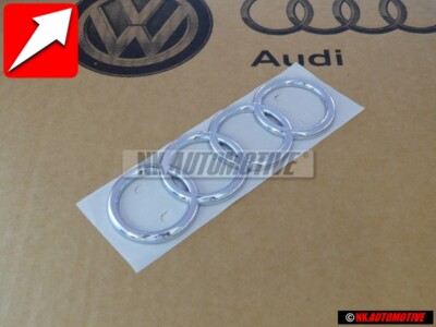 Audi Original Ringe Hinten Schriftzug Emblem Logo Zeichen Chrom  