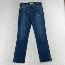 Paige Blue Denim Skyline Skinny Jeans 27 27x27 Womens Med Wash Stretch