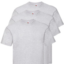 mens fruit of the loom t shirts 5  3 Pack Unisex Plain Cotton Bulk T-Shirt Mixed