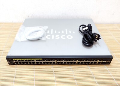 Cisco SG550X-48P-K9 48x GE + 4x 10 GE ports PoE Stackable Managed Switch