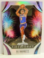RJ BARRETT #27 FIREWORKS SILVER PRIZM PANINI BASKETBALL 2019-20
