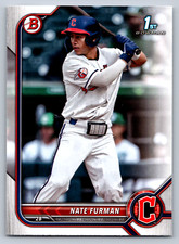 2022 1st Bowman Draft #BD-182 Nate Furman Cleveland Guardians Baseball Card