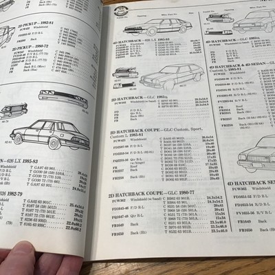 NAGS AUTO GLASS PARTS FOREIGN CAR CATALOG ORIGINAL PART NUMBERS SIZES No.  85 | eBay