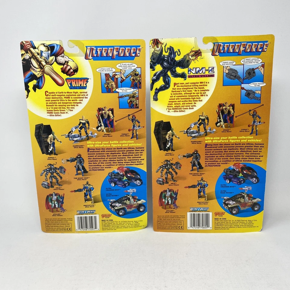 4x UltraForce Prototipo Ultra Figuras de Acción 1995 Prime Night Man NM-E Topacio Foto 4 de 4