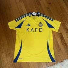 Adidas Cristiano Ronaldo Al Nassr FC '24/25 Home Soccer Jersey, Size XL JP0459