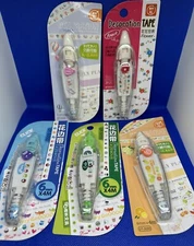 5 Pk DIY Lace Decoration Tape Pen Crafting Scrapbooking Decorative Tapes Pens