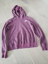 Nike Funnel Neck Hoodie Sweatshirt Sz XS Purple ish Swoosh Logo