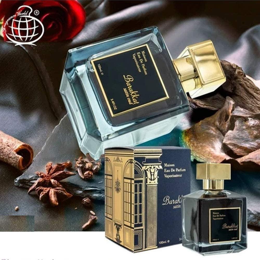 Fragrance World Barakkat Satin Oud 3.4 Oz EDP — Luxury Oud Scent