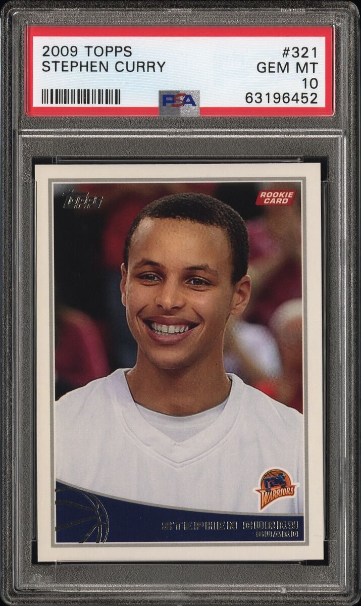 2009 Topps Stephen Curry PSA 10 Gem Mint Rookie #321 Golden 2009 Topps Stephen Curry PSA 10 Gem Mint Rookie #321 Golden