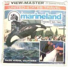 MARINELAND of the PACIFIC 2 California 3d View-Master 3 Reel Packet NEW SEALED
