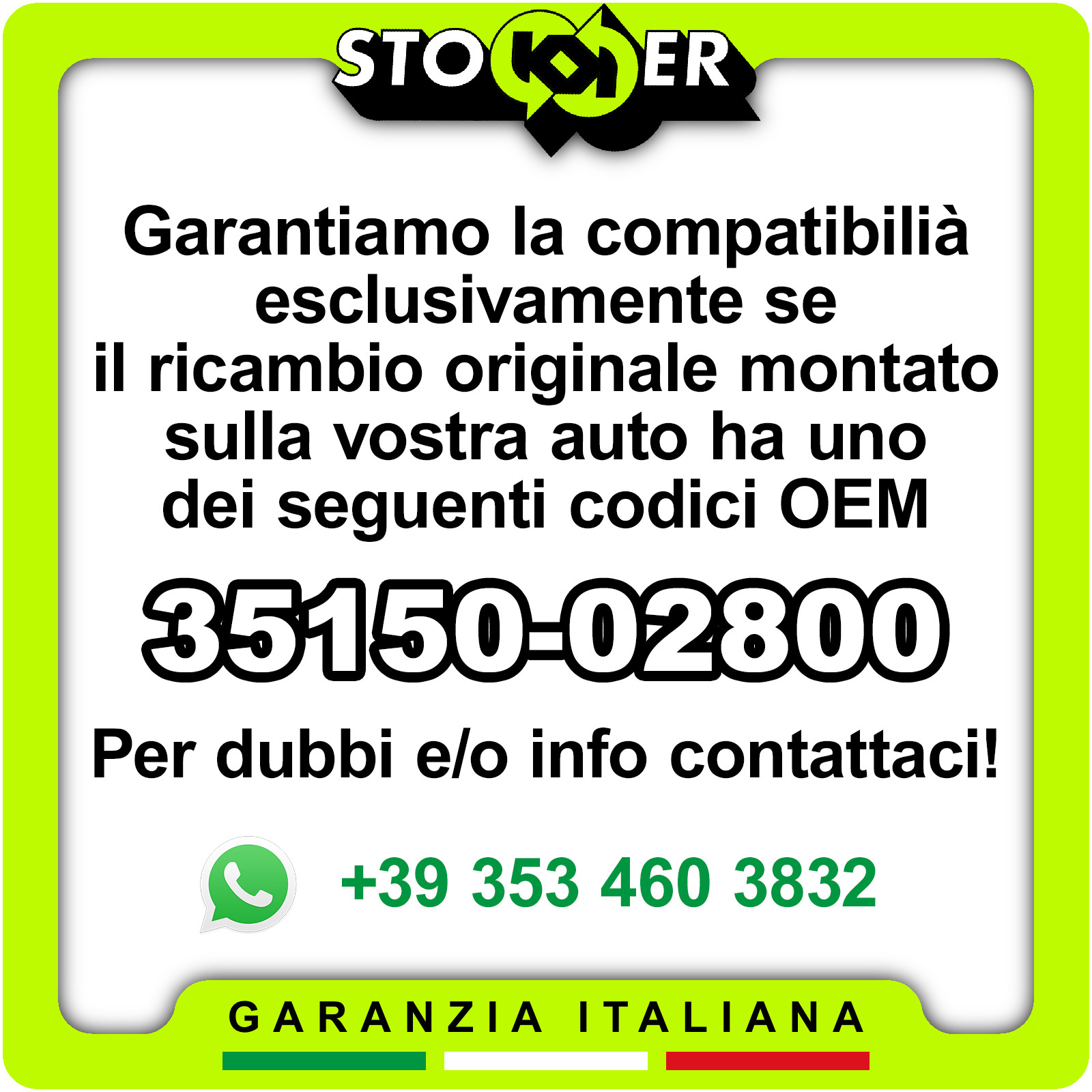 STOKKER - Iac Corpo Farfallato Controllo Aria Inattiva per Hyundai I10 35150-02800 - Miniatura 3
