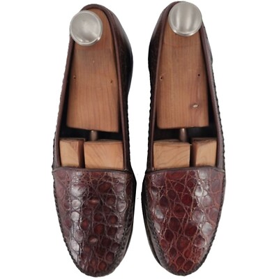 Exotic Bragano Cole Haan Mens 10.5M Alligator Crocodile  display picture 1
