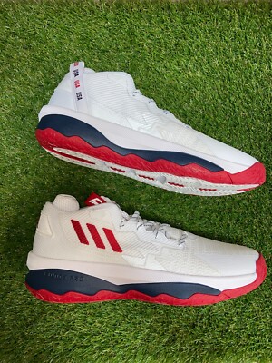 Adidas Dame 8 PE Team USA Olympic White Basketball Shoes  display picture 2