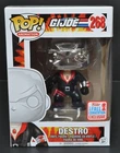 Funko Pop 'Animation' DESTRO CHROME Figure #268 NRFB G.I. Joe 2017 Fall Conv.