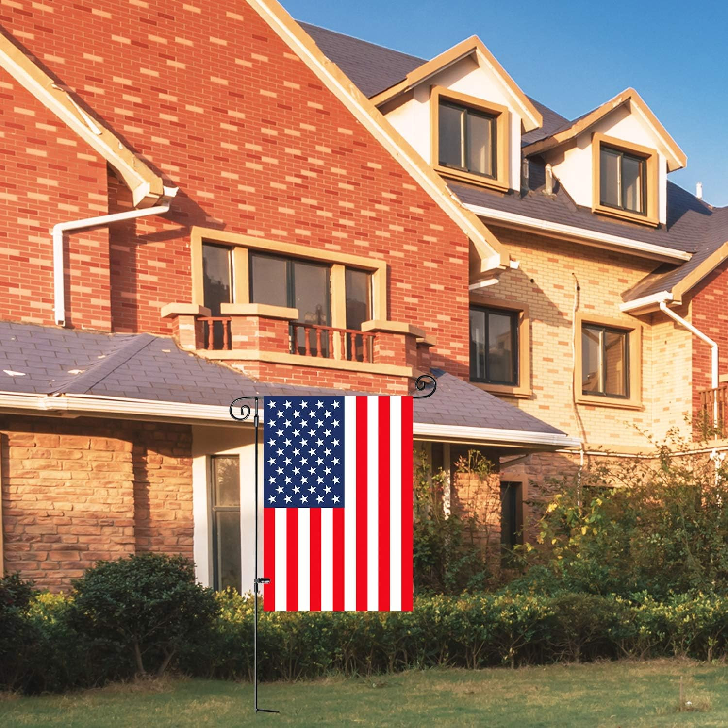 Garden Flag Stand, Yard Flag Holder,Garden Flag Hanger,Banner Pole with One Tige